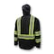 Dewalt Hi-Vis Rain Jacket, Ripstop Polyester, Class 1 Type O, Black, L DRW11-1ZGR-L - alternate 5